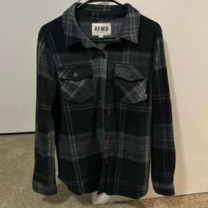 Alpha forward flannel size medium, new with tags